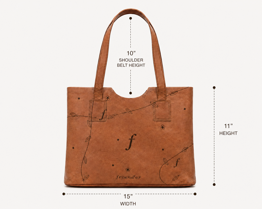 Frounder Aurora Tote interior pockets and canvas lining