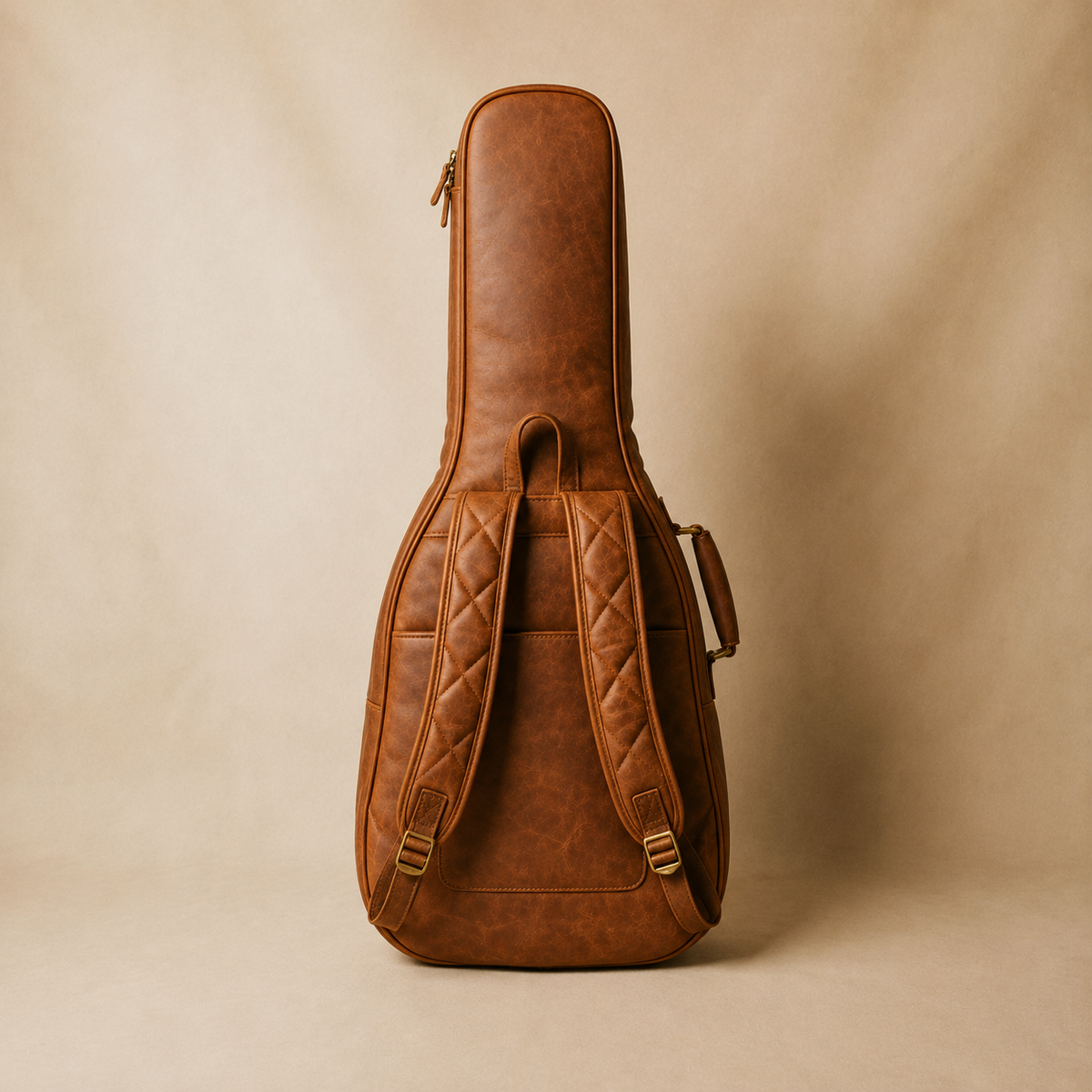 Frounder Linkan leather guitar bag side profile