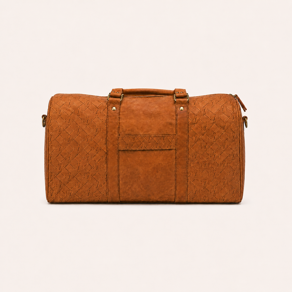 Frounder Orion Duffel premium leather weekender front view