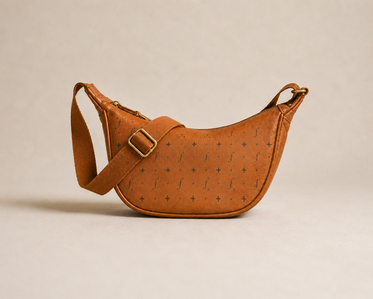 Frounder Luna Sling premium leather crossbody front view