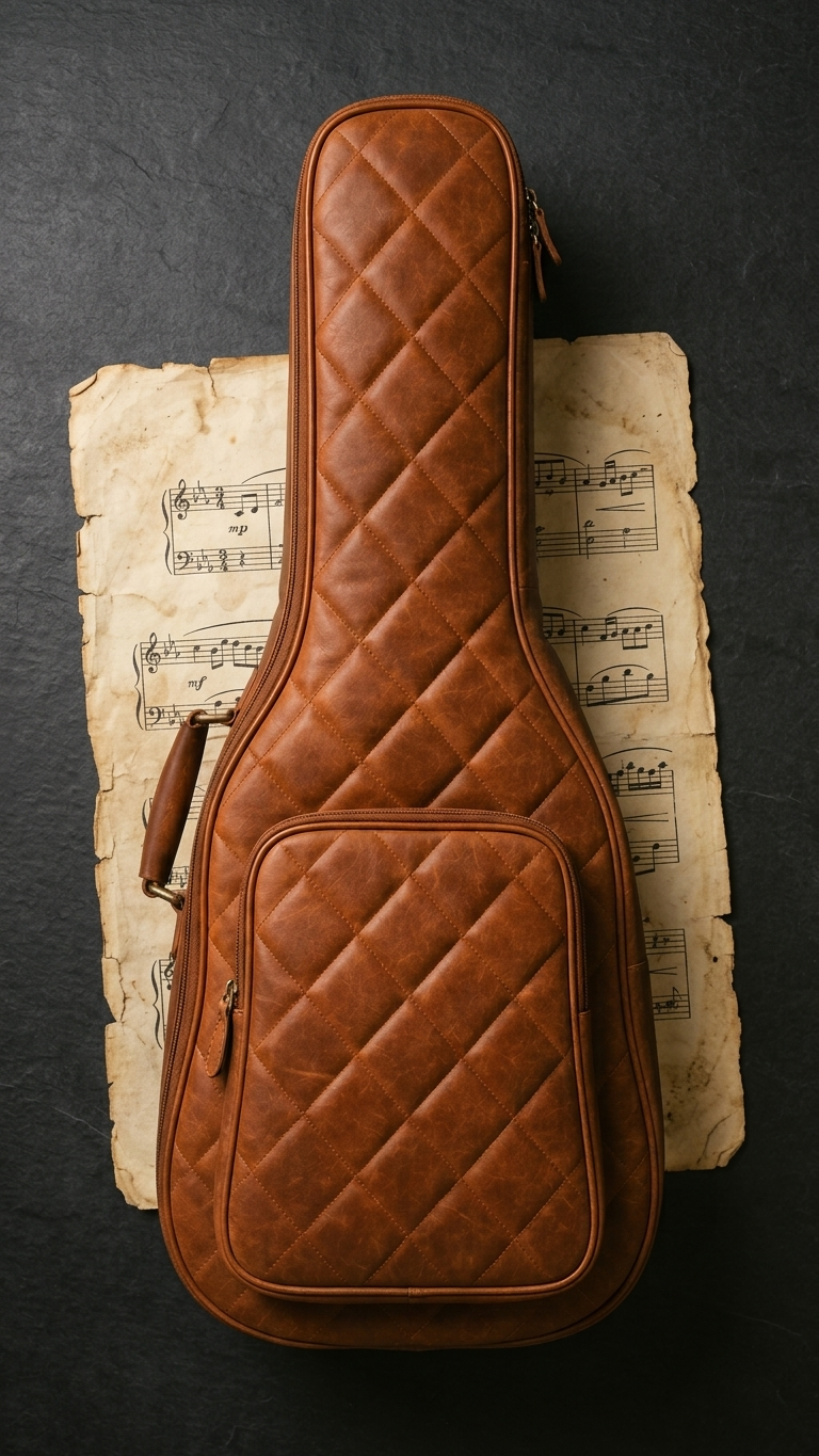 Frounder Linkan leather guitar bag padded interior